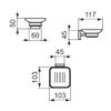 Ideal Standard IOM Square Wall Mounted Soap Dish And Holder, E2201AA