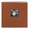 Pioneer 12 Inch by 12 Inch Postbound Silk Fabric Frame Front Memory Book, Copper
