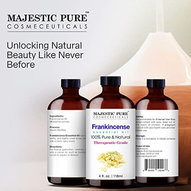 Majestic Pure Rosemary Essential Oil - Pure and Natural Aromatherapy Oil - Therapeutic Grade 4 fl oz
