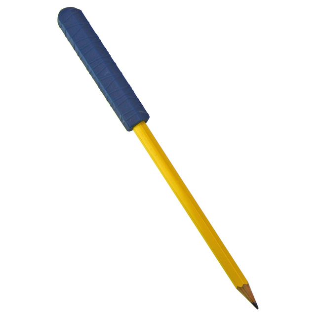 The Pencil Grip Chewberz Pencil Toppers, Latex-Free Chewable Pencil Toppers, Navy Blue, Set of 3 - TPG-883