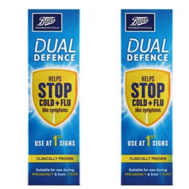 2 x Boots Dual Defence Nasal Spray