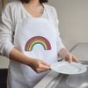 Azeeda 'Simple Rainbow' Unisex Cooking Apron (AP00075793)