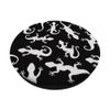 Cute Lizard White Black Soft PopSockets Adhesive PopGrip