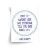 Lena Dunham Bad Eyebrows Quote Unframed Print
