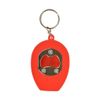 Hard Hat Flashlight Keychain Beer Opener Red