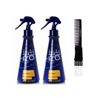 yper Affinage Indigo Salt Spray Volumising Texturizer (8.5 oz) with Teasing Comb Pack 2