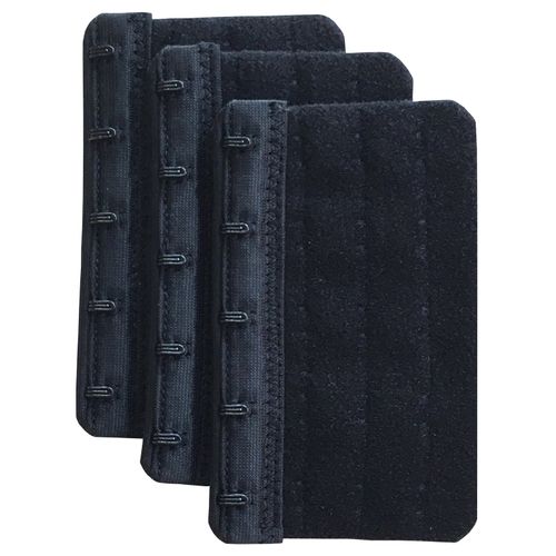 Chanie Women Pack of 3 Soft Comfortable 5 Hooks Bra Extender,2.3"x 3.7"