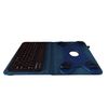 Navitech Blue Rotational Bluetooth Keyboard Case Compatible With LNMBBS 4G LTE 10 Inch Touchscreen Tablet