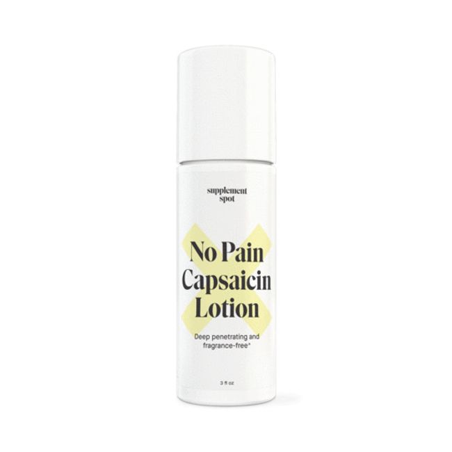 No Pain Capsaicin Lotion 3 oz. Tripple Strength (New Packaging 50% More) (SS959)