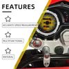 BAOUFF Speedometer Tachometer for Hawk 250,Motorcycle Odometer Fuel Gauge for Hawk250/Hawk 250cc
