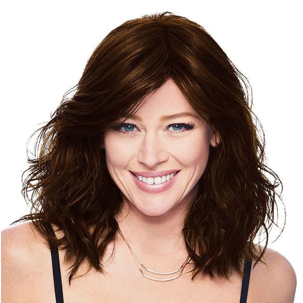 Hairdo Courtside Waves Mid-Length Soft Waves Wig, Average Size Cap, R829S Glazed Hazelnut