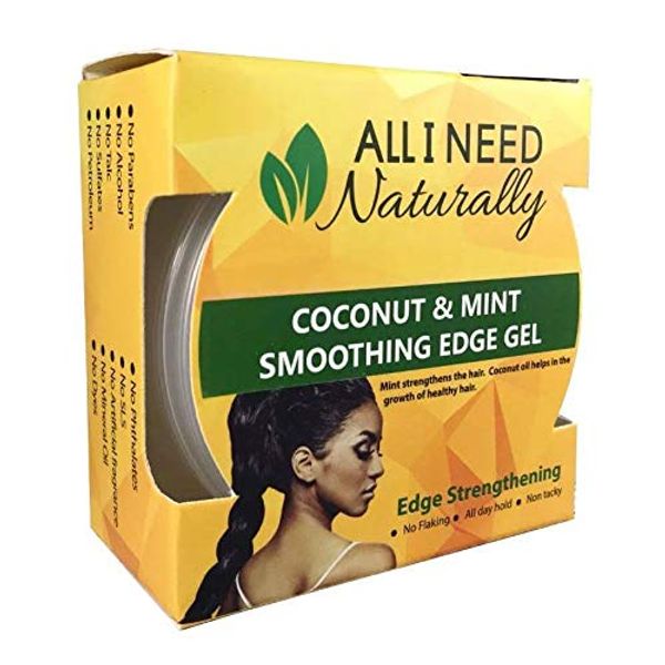All I Need Naturally Coconut & Mint Smoothing Edge Gel, 2 Oz.