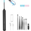 LEZHUAN Ear Cleaner with Camera with 10 Replacement Tips 8 Pcs Ear Picks for Android/iOS