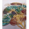 Wizardi Mid-Sized Bead Embroidery kit - Emerald Branch AMB-088 Abris Art