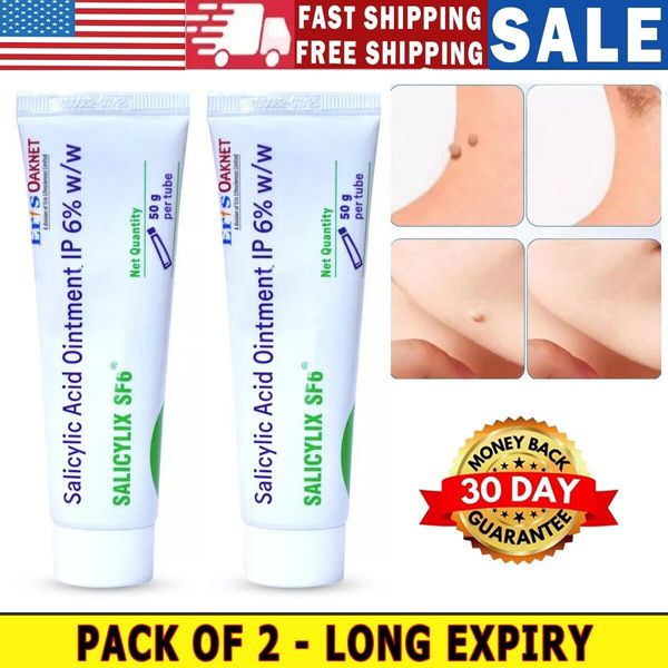Salicylix SF 6% Salicylic Acid Ointment Helps to Skin Of Dead Skin Cells - 1.7oz