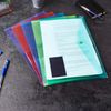 A4 Plastic Document Wallets Assorted Colours Files Folders Press Stud - Pack 25