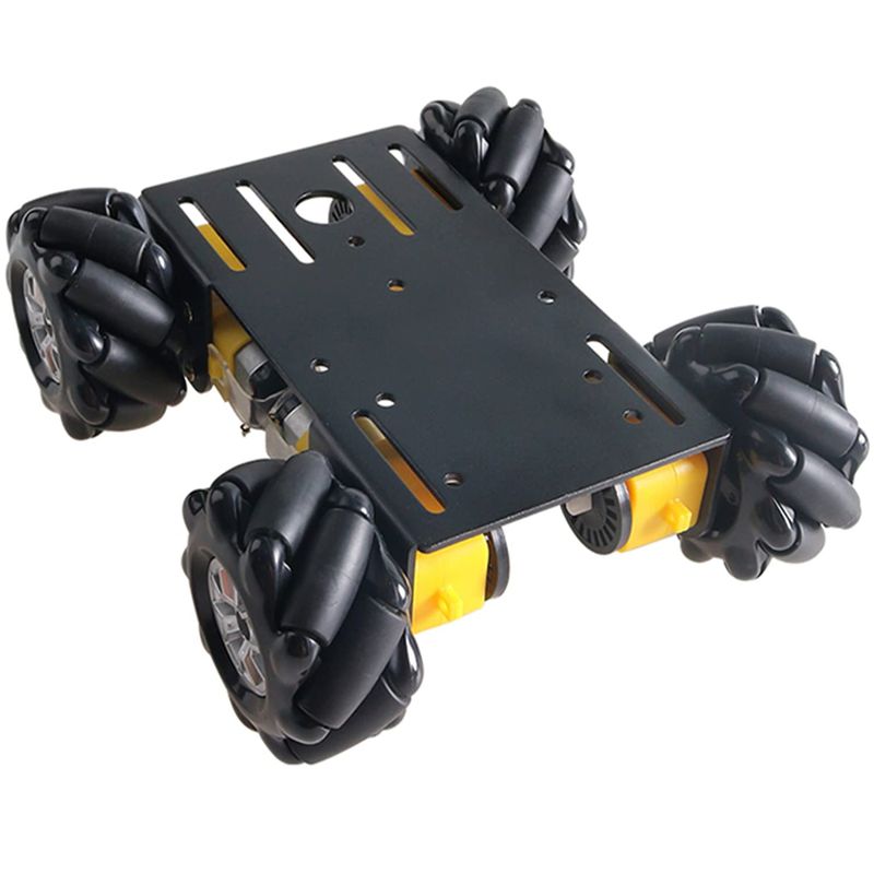 MC100 4WD Mecanum Wheel Car Chassis with TT Motor, Remote Control Smart ...