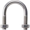TRUSCO TSGP-BTM6-15A-S U-Bolt for SGP SUS304 Nominal Diameter 15A Thread Diameter M6