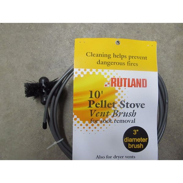 Rutland Pellet Stove Chimney Brush  3" Dia, 10' Long  #17409  NEW