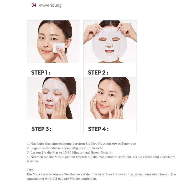 MISSHA Mascure Hydra Solution Sheet Mask HYALURONIC ACID Gesichtsmaske Korean Kosmetik Tuchmaske für trockene Haut set 3 pcs