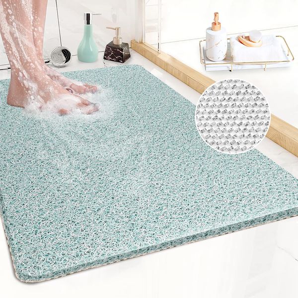 Duschmatte rutschfest, 40 x 60 cm Weich Komfort Sicherheits Badewannenmatte, Antibakterielle Badematte mit Ablauflöchern, Antirutschmatte Dusche für Badewanne und Nassbereiche