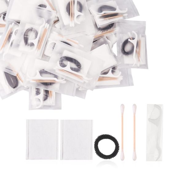 30pcs Individually Wrapped Hotel Amenities Kit Hotel Hospitality Supplies Set Include Cosmetic Cotton Pads,Cotton Swabs,Hair Tie,Dental Floss