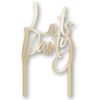 Amscan 9911617 Lets Party Cake Topper Gold