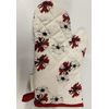 1 Oven Kitchen Cooking Gauntlet Red Flower