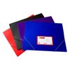 Pack of 12 A4 Red 3 Flap Folders with Elasticated Closure by Janrax