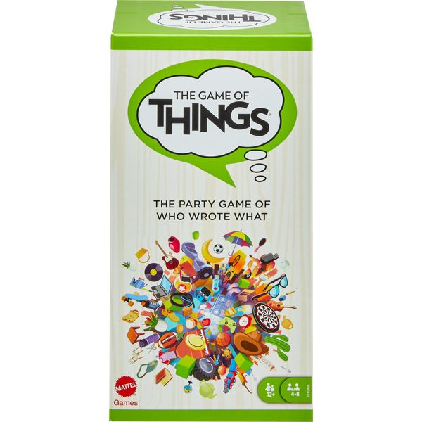 Mattel Games The Game of Things Party Game for Teens & Adults, Board Game for Family Night with Erasable Boards & Wet Erase Markers