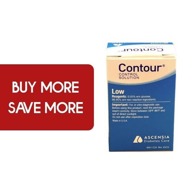 Bayer Contour Control Solution with Blood Glucose Meter System Low 1x2.5ml