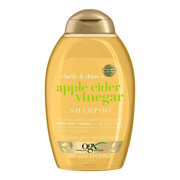 OGX Apple Cider Vinegar Clarifying Shampoo for Oily and Greasy Hair, 385 ml