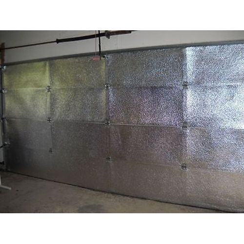 2 Car FOIL 18x7 Reflective Garage Door Insulation Kit 18'Wx7'H (R Value 7)