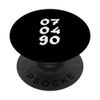 07.04.90 - Birthdate Design with Birth Day.Month.Year PopSockets Swappable PopGrip