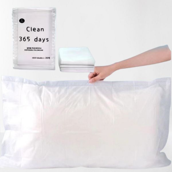 Disposable pillow cover sanitary pillow cover (50cmx80cm) 20 sheets, 20 pieces