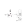 SU Foot Connector M8 GFN-E01 8 Pieces