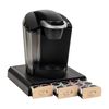 Mind Reader Coffee Pod Organizer, 13.5"L x 12.25"W x 2.5"H, Brown