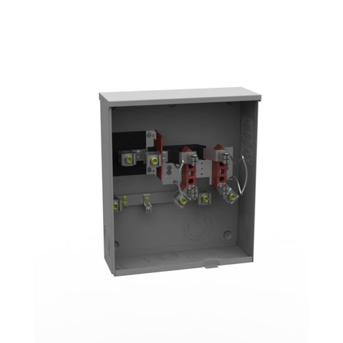Milbank U1980-O 1 Phase Ringless Meter Socket 4 Jaw 1 Position 200 Amp