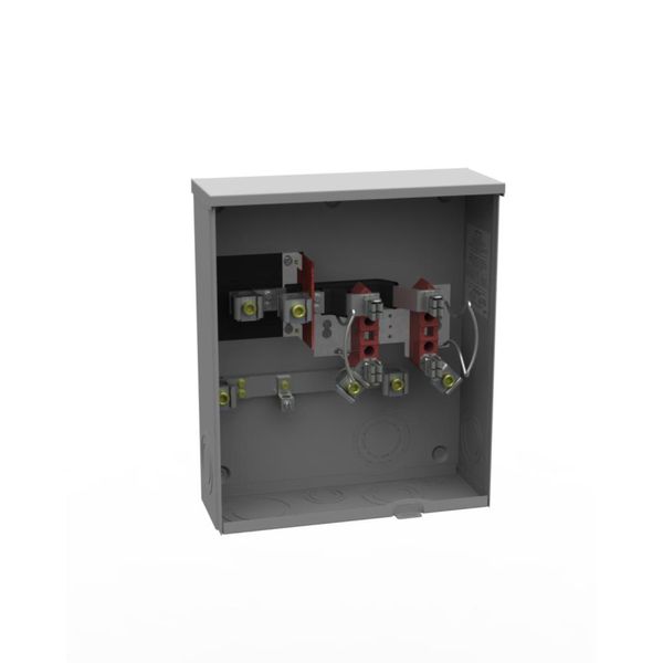 Milbank U1980-O 1 Phase Ringless Meter Socket 4 Jaw 1 Position 200 Amp