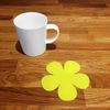 Super Cool Creations Coasters - Daisy Shaped - Yellow - 4 Set