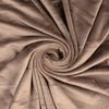 Squish Cuddle Fleece Velour Fabric Material Chocolate Brown 1MTR