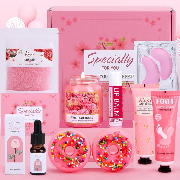 Birthday Gifts For Women,Pamper Gifts For Her, Happy Birthday Hampers For Best Friend Mum Wife Sister, Relaxation Ladies Gifts Care Package For Her Friendship Gifts Anniversary Mothers Day Gifts