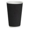 Van der Windt Black Ripple Cup 16oz - 1x500