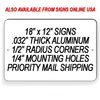 Place All Packages In This Bin Metal Sign Delivery Driver Instructions container