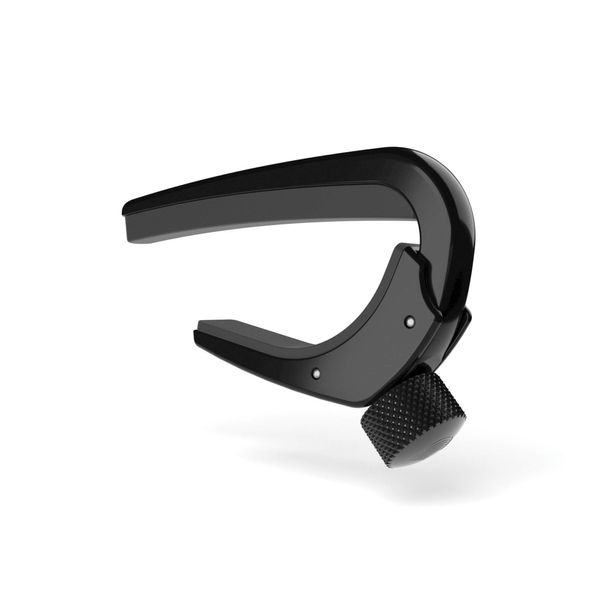 D'Addario Guitar Capo for Acoustic and Electric Guitar - Pro Capo - Adjustable Tension - Guitar Accessories - Works for 6 String and 12 String Guitars - Black