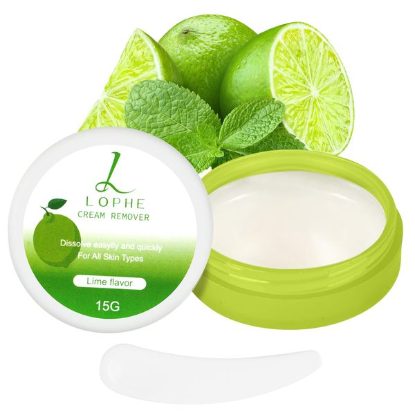 LOPHE Wimpernkleber Entferner Cream, Cleansing Balm, Eyelash Glue Remover, Anti Irritazione und Sicher, Geeignet für Augen, Make-up, 15g(Grapefruitduft)