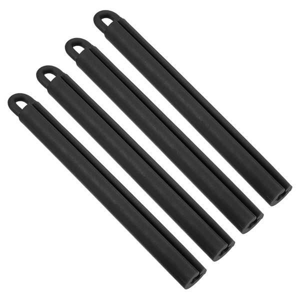 PATIKIL 4pcs 7.7" Billiard Cue Hanger Snooker Pool Rod Billiard Stick Storage Hanging Tool Accessories Black