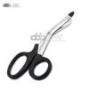 Black EMT Paramedic Bandage Shears Scissors 7.5" W/Plastic Color Probe