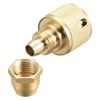 sourcing map Brass Quick Coupling Adapter Garden Hose Tap Connection 3/8 Inch