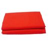 Super King Red Flat Sheets Plain Dyed Flat Sheet - Size 274cm x 295cm, Super King Red